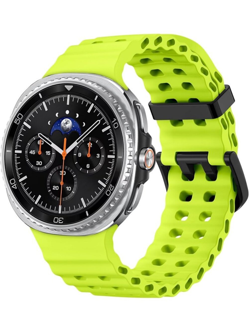 Unisex Lime Green Analog Breathable Marine Replacement Samsung Galaxy Watch